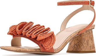 Pelle Moda Tiann Womens Sandals Tangerine : 7.5 M, Synthetic