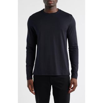 Robert Barakett Christopher Long Sleeve Pima Cotton T-Shirt in Black at Nordstrom Rack, Size Medium