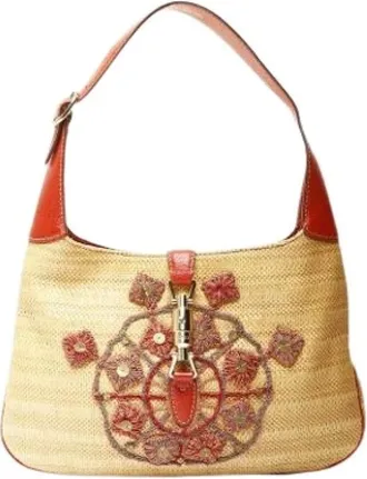 Gucci Pre-owned Shoulder Bags, female, Beige, Size: ONE SIZE Pre-owned Jackie Shoulder Bag