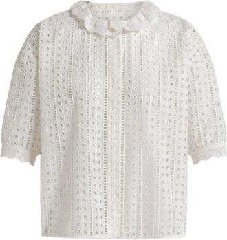 Alberta Ferretti Blusa con ruches - Bianco