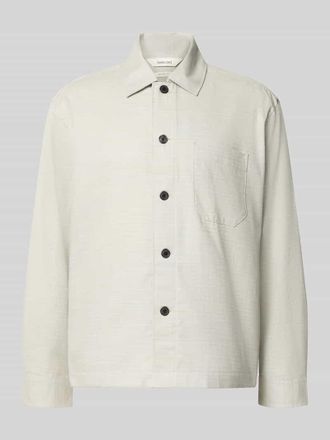 Selected Relaxed Fit Overshirt aus reiner Baumwolle Modell HENRY in Sand, Gr&ouml;&szlig;e XL