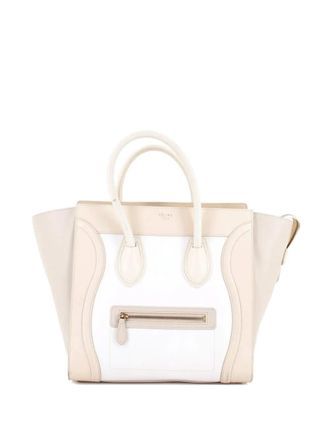 Celine Tricolor Luggage Bag Leather Mini tote bag - Neutrals