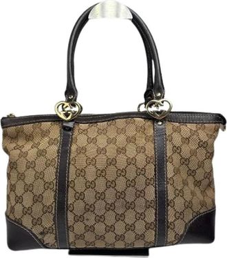 Gucci Pre-owned Handbags, female, Beige, Size: ONE SIZE Pre-owned Vintage Handbag