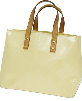 Louis Vuitton Reade Monogram Vernis Yellow Patent_Leather Handbag (Pre-Owned)