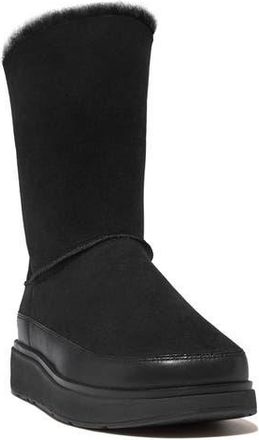 FitFlop Gen Genuine Shearling Boot in All Black at Nordstrom Rack, Size 6.5