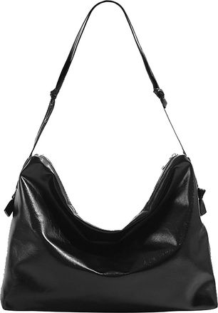 Generic Women Faux Leather Tote Bag, Large-Capacity Shoulder Bag, Ladies Fashionable Handbag,Suitable for Work Commuting Travel (Black,30 * 10 * 34cm/11.8 * 3