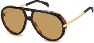 Eyewear by David Beckham 99/Voyager Zonnebril - Heren - Zonnebrillen - Geel - 61 MM - Accessoires