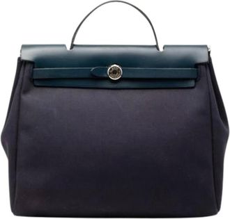 Herm&egrave;s Pre-owned Handbags, female, Blue, Size: ONE SIZE Pre-owned Herbag PM