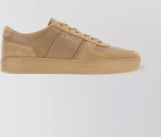 Hogan suede and leather sneakers with perforated detailing