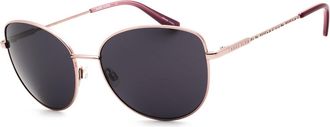 Anne Klein AK7084 770 Womens Sunglasses Gold Size 58