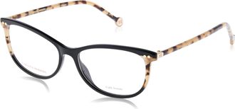 Carolina Herrera Womens 54 mm Black Havana Eyeglasses