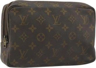 Louis Vuitton Tweedehands Canvas Louis Vuitton tassen - Dames - Vintage Tassen - Bruin - ONE Size - Vintage