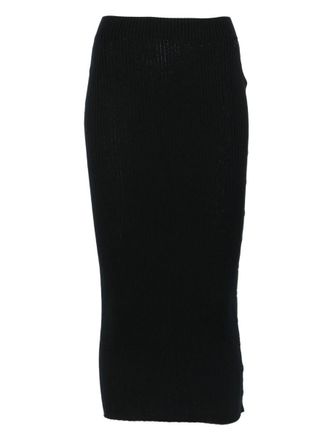 Courr&egrave;ges Multi Snap Light Rib Skirt