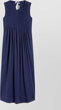 Max Mara midi dress nylon and silk sleeveless