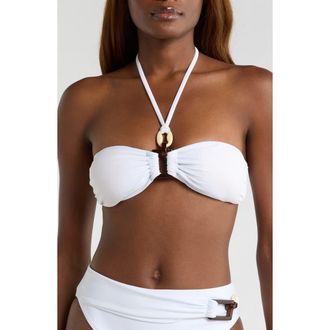 Ramy Brook Meredith Bikini Top in White at Nordstrom, Size X-Small