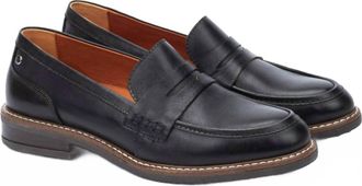 Pikolinos Womens Aldaya Flat Moccasins In Black