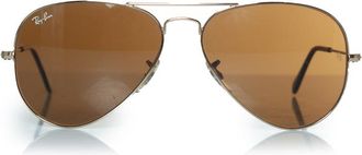 Ray-Ban Ray Ban Aviator in goud en bruin