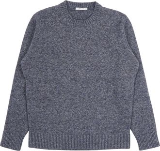 KANGRA Round-neck Knitwear, male, Blue, Size: 2XL Round-neck Knitwear