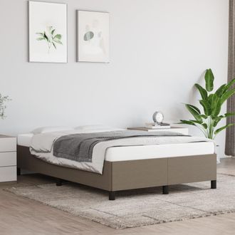 vidaXL Vidaxl - Estructura De Cama Sin Colch&oacute;n Tela Gris Taupe 120x200 Cm