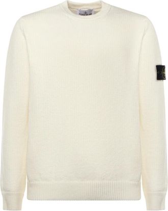 Stone Island Crew Neck Sweatshirt - Heren - Sweatshirts - Beige - L - Katoen - Hoodies & sweatvesten