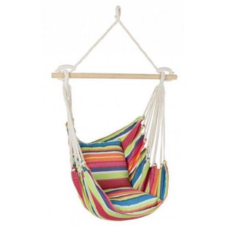 Livia Monte-Carlo Amaca Pensile Bizzotto Livia con Struttura in Legno e Telo in Tessuto Multicolor - 0792044
