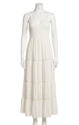 Z Supply Behati Eyelet Midi Dress In White