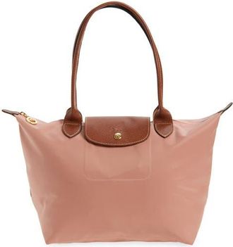 Longchamp Medium Le Pliage Nylon Shoulder Tote in Pink Tea at Nordstrom