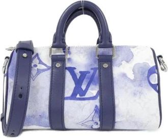 Louis Vuitton Pre-owned Watercolor Monogram Boston Bag - Dames - Vintage Mini Tas - Blauw - ONE Size - Vintage