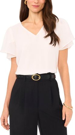 Vince Camuto V-Neck Tulip Blouse