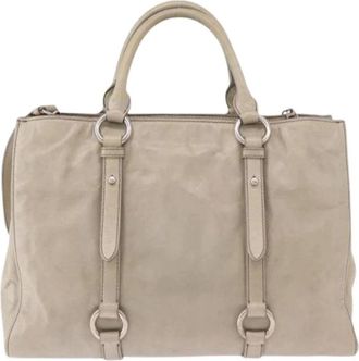 Miu Miu Borsa Tote Pre-owned - - Pre-owned - Donna - Beige - ONE SIZE