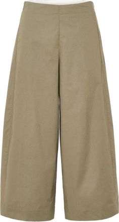 Nine In The Morning Pantaloni a gamba ampia con pieghe - Marrone