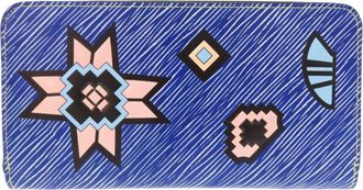 Louis Vuitton Blue Light Blue Pink Epi Leather Long Wallet (Bi-Fold) (Pre-Owned)