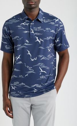 Kahala Huakai Brrr&deg; Performance Polo in Navy at Nordstrom, Size Xx-Large