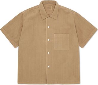 Fortela Bowling Inspired Short Sleeve Shirt in Dove Grey at Nordstrom, Size Medium Eu