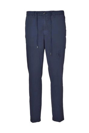 4/10 FOUR.TEN INDUSTRY Versatile Straight-Leg Trousers with Drawstring Waist and Zippered Pockets
