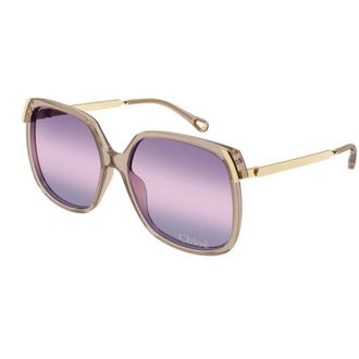 Chloé Sunglasses, unisex, Beige, 60 MM, Oversized Square Frame Sunglasses