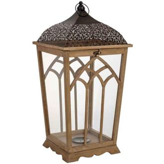 Wanderlust Deco Farol De Madera 35x35x72h Cm
