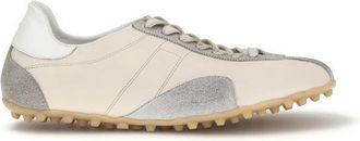 Maison Margiela Beige Calf Leather Bos Taurus Athletic Mens Sneakers