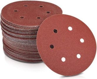 OEM 10 Discos Abrasivos De Grano 40/60/80/120/180/240/400/600/800/1000, 150 Mm De Di&aacute;metro, Con Fijaci&oacute;n De Velcro Para Lijadoras Orbitales