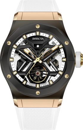Invicta Celestial 70113 Herenhorloge - Automatisch Uurwerk - K9 Glas met Zwarte Wijzerplaat - 45 mm