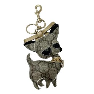 Gucci Pre-owned Accessories, female, Beige, Size: ONE SIZE Pre-owned Vintage Keyring
