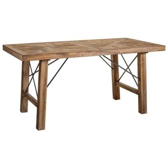 Wanderlust Deco Mesa salon de madera y metal marr&oacute;n 160x80x77.5