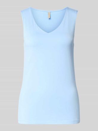 Soyaconcept Top mit V-Ausschnitt Modell Marica in Hellblau, Gr&ouml;&szlig;e XXL