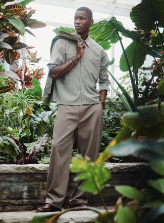 Le 31 Mens Pleated wide-leg chinos Imported from Seoul