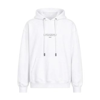 Off-white Hoodies & sweatvesten, Heren, Wit, M, Katoen, Statement Skate Hoodie