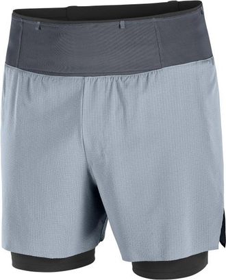 Salomon Sense Aero 2In1 Shorts 5 Laufshorts f&uuml;r Herren | grau