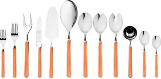 Mepra Fantasia Flatware Set - 67 Pieces in Carrot at Nordstrom