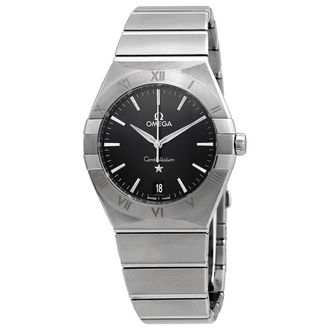 Omega Constellation Quartz Black Dial Ladies Watch 13110366001001