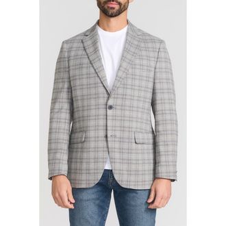 Ibiza Lifestyle Windowpane Sport Coat in Grey at Nordstrom Rack, Size 44 Regular