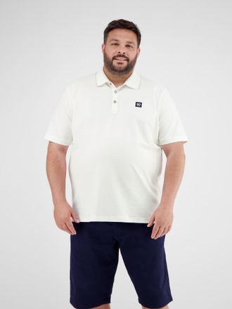 Lerros Poloshirt LERROS LERROS Poloshirt in &Uuml;bergr&ouml;ssen, bequem und sportiv, Herren, Gr. 3XL, weiss (broken wei&szlig;), 97% Baumwolle, 3% Elasthan, ohne Ausschnit